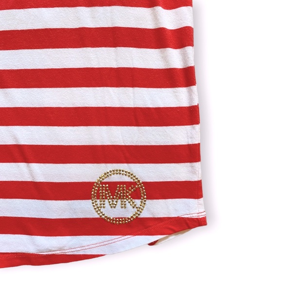 MICHAEL Michael Kors Red & White Striped Mini Dress - Picture 4 of 4